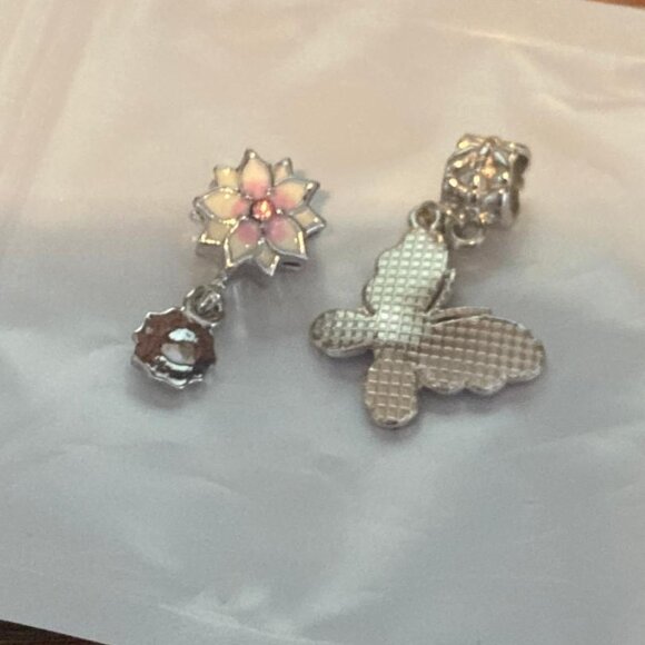 European Style "Flower & Butterfly" Charms - Picture 5 of 6